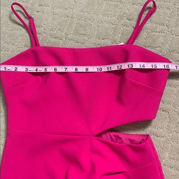 New Likely‎ Zeldana Fuchsia Pink Cutout Midi Dress Size 6 - Picture 9 of 12